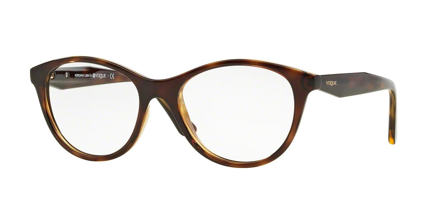 Vogue VO2988 Phantos Eyeglasses  W656-DRK HAVANA 51-17-135 - Color Map havana