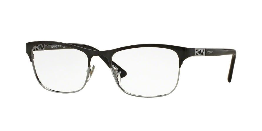 Vogue VO3996 Pillow Eyeglasses  352-BLACK/SILVER 53-18-140 - Color Map black