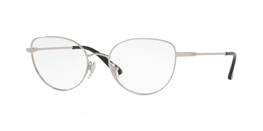 Vogue VO4128 Cat Eye Eyeglasses 323-SILVER 52-18-135 - Color Map silver