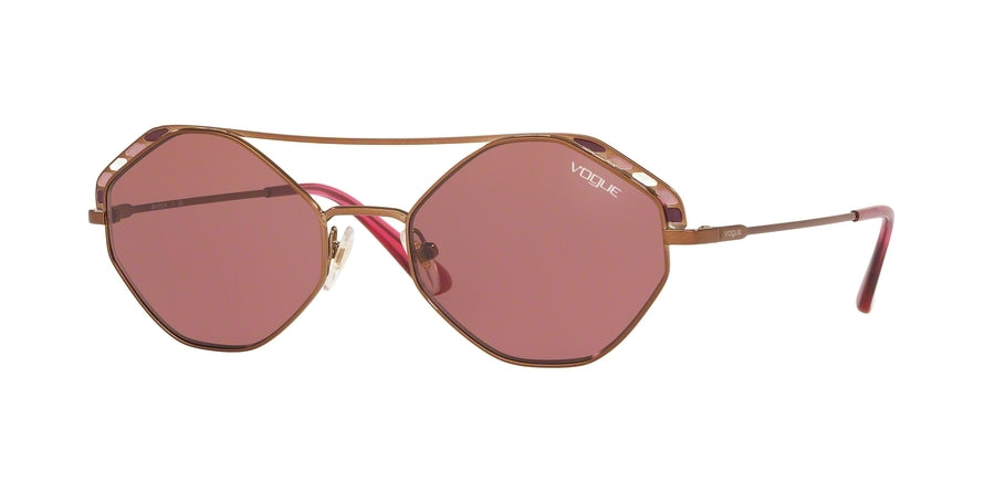 Vogue VO4134S Irregular Sunglasses 507469-COPPER 53-19-135 - Color Map bronze/copper