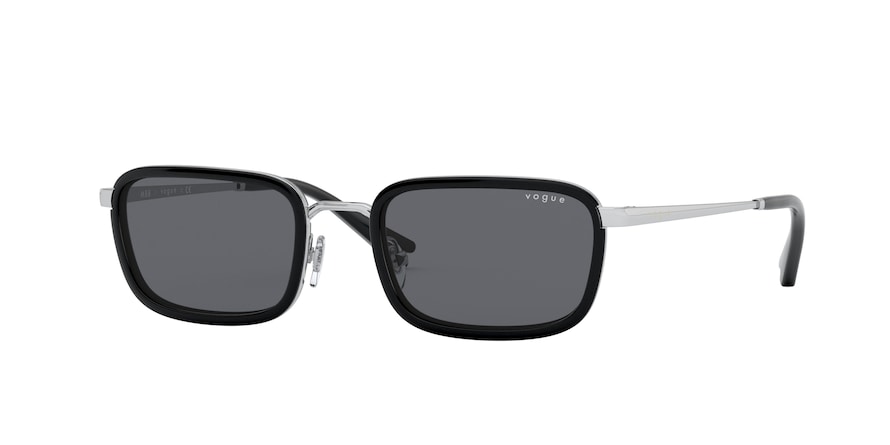 Vogue VO4166S Rectangle Sunglasses  323/87-SILVER 49-19-135 - Color Map silver
