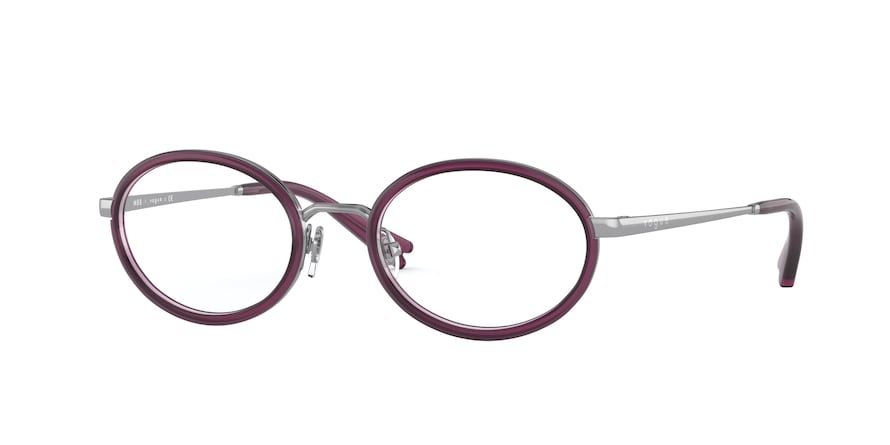 Vogue VO4167 Oval Eyeglasses 548-GUNMETAL 48-19-135 - Color Map gunmetal