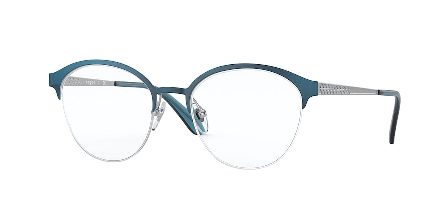 Vogue VO4176 Phantos Eyeglasses  5129-BRUSHED BLUE 50-18-140 - Color Map blue