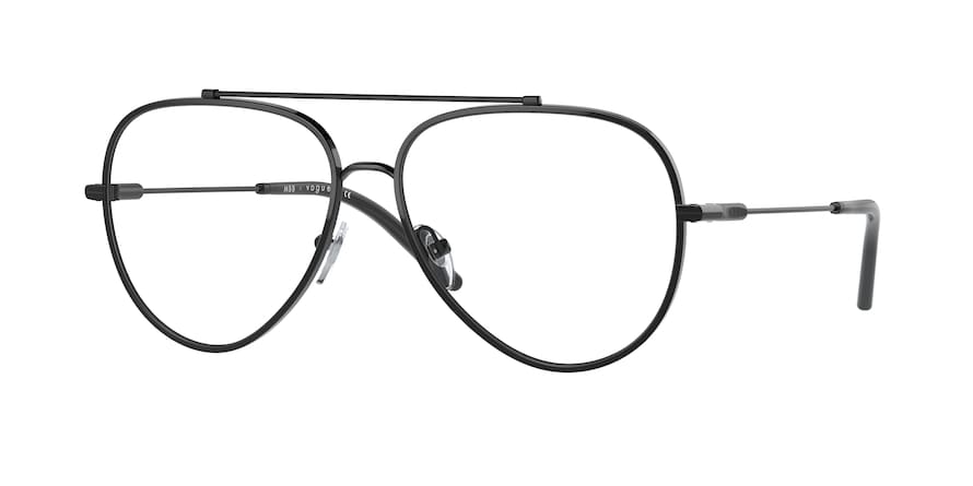 Vogue VO4213 Pilot Eyeglasses 352-BLACK 57-14-140 - Color Map black