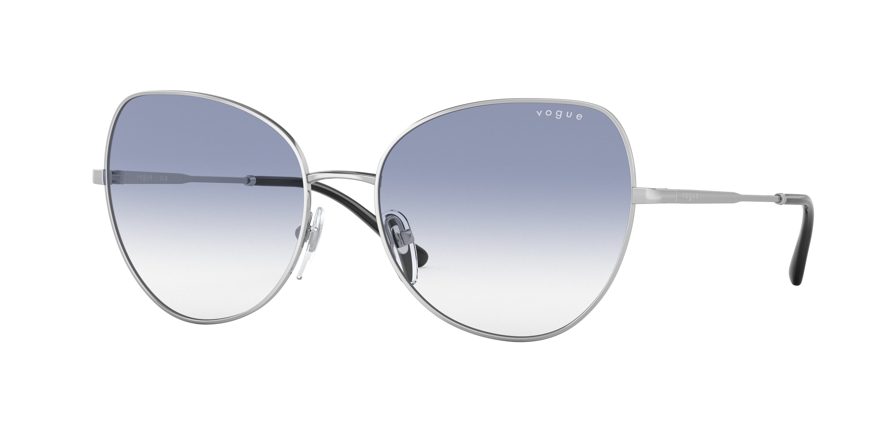 Vogue VO4255S Butterfly Sunglasses 323/19-Silver 56-135-17 - Color Map Silver
