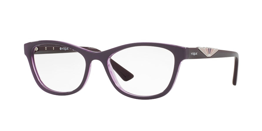 Vogue VO5056 Cat Eye Eyeglasses 2409-TOP VIOLET/VIOLET TRANSP 51-17-140 - Color Map violet