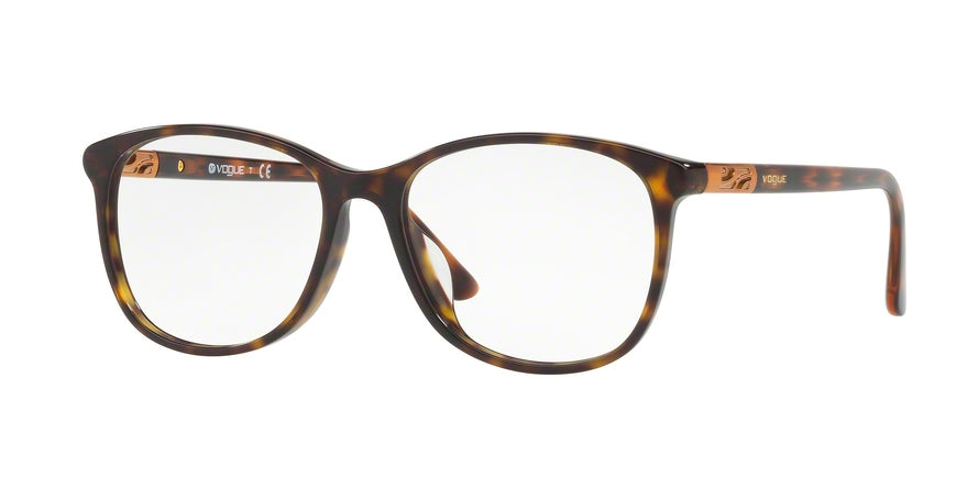 Vogue VO5168F Square Eyeglasses  W656-DARK HAVANA 54-16-140 - Color Map havana