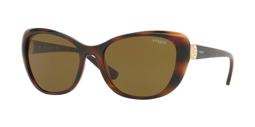 Vogue BELLO VO5194SB Butterfly Sunglasses  238673-DARK HAVANA 57-18-135 - Color Map havana