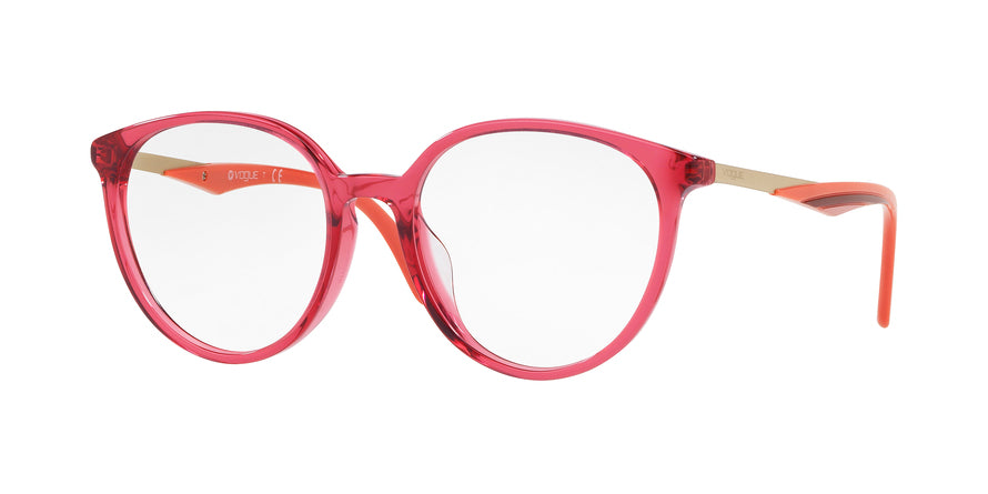 Vogue VO5232F Phantos Eyeglasses 2687-TRANSPARENT DARK CHERRY 52-18-140 - Color Map purple/reddish