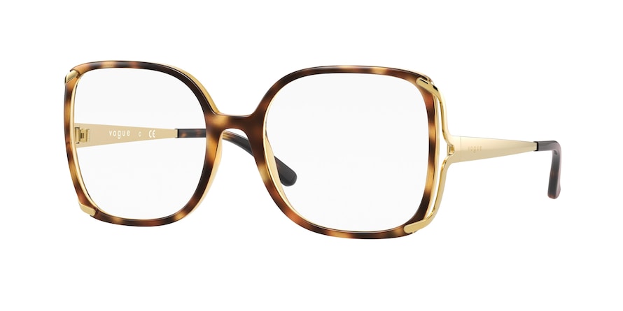 Vogue VO5362 Pillow Eyeglasses  W656-DARK HAVANA 54-18-140 - Color Map havana