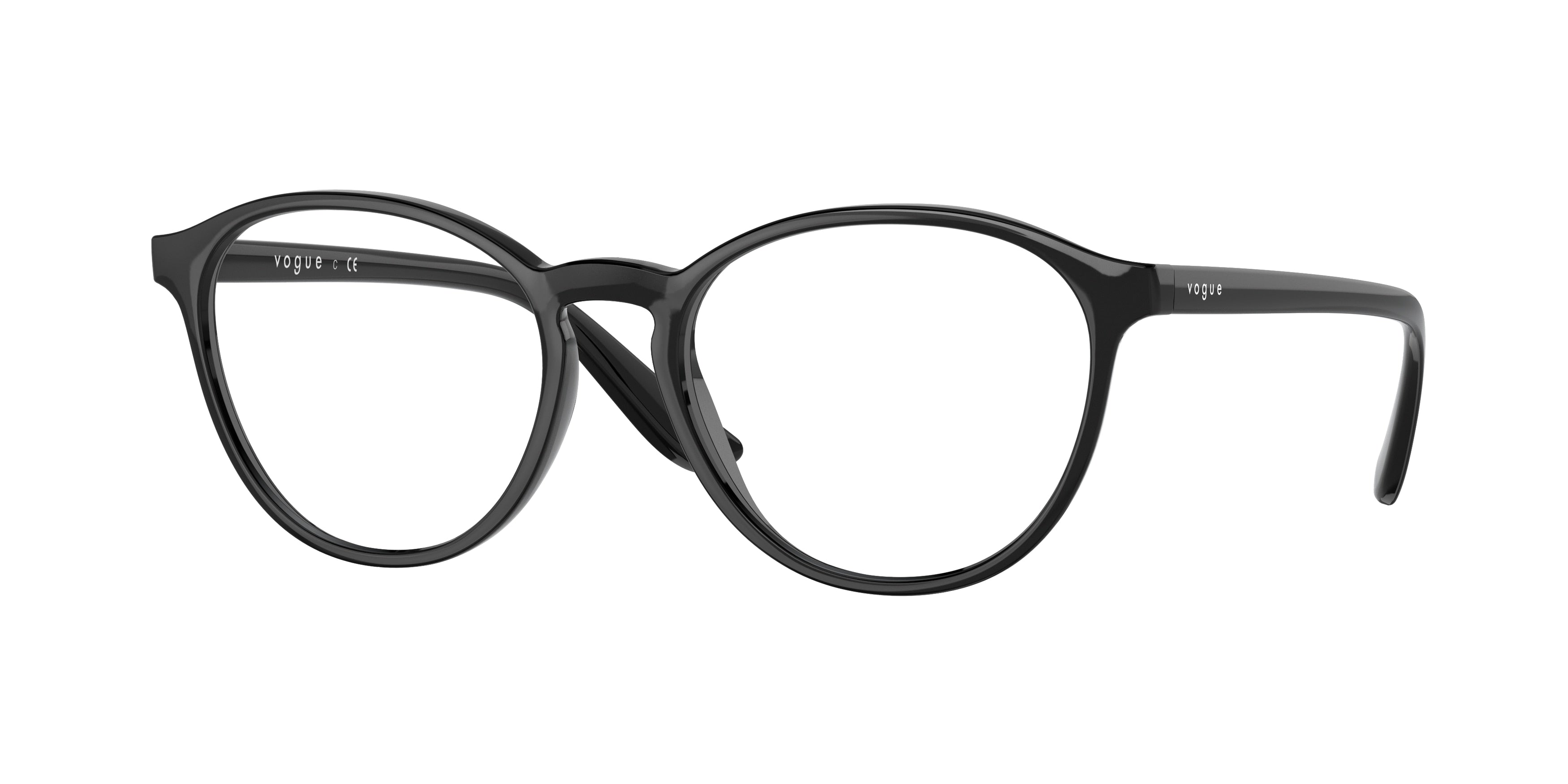 Vogue VO5372F Phantos Eyeglasses W44-Black 53-140-18 - Color Map Black