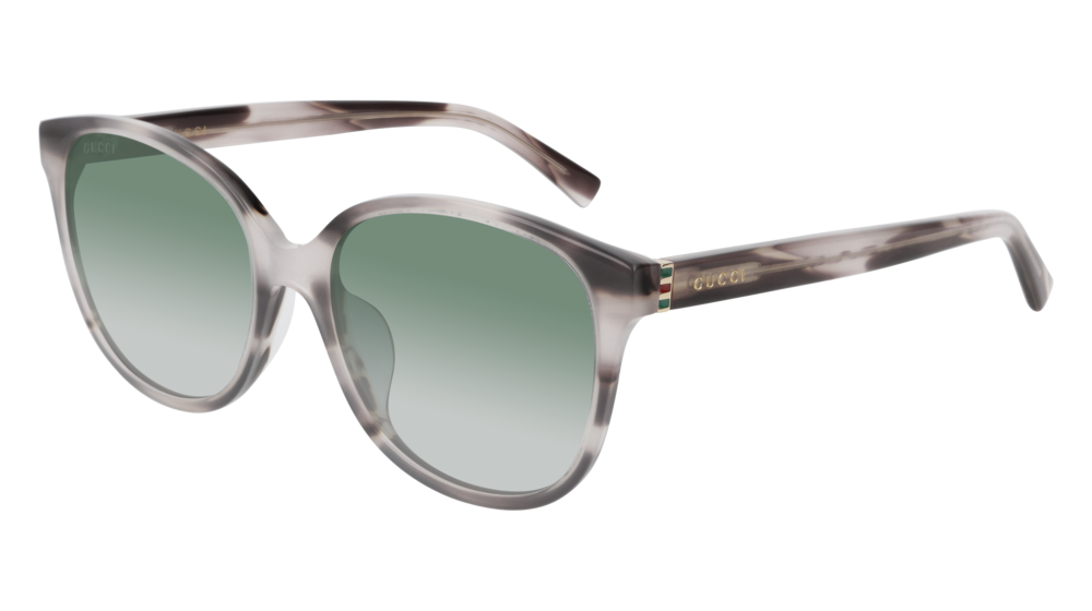 GUCCI GG0461SA RECTANGULAR / SQUARE Sunglasses For Women GG0461SA-005 HAVANA GOLD / GREEN PINK 55-18-150