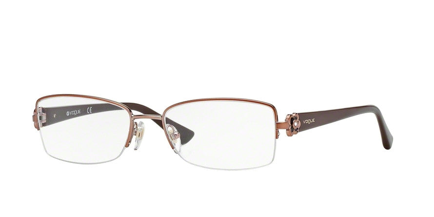 Vogue WINTERY FLOWER VO3875B Butterfly Eyeglasses  756S-MATTE LIGHT PINK 52-17-135 - Color Map pink