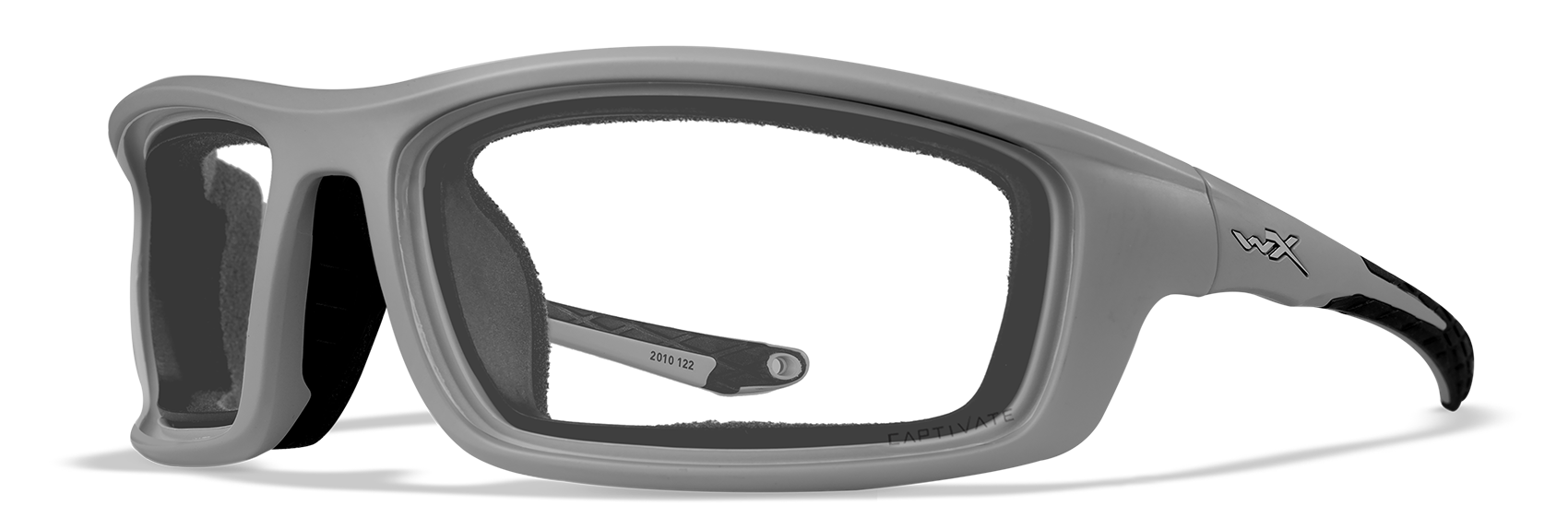 Wiley X WX GRID Oval Sunglasses  Matte Cool Grey 70-18-122