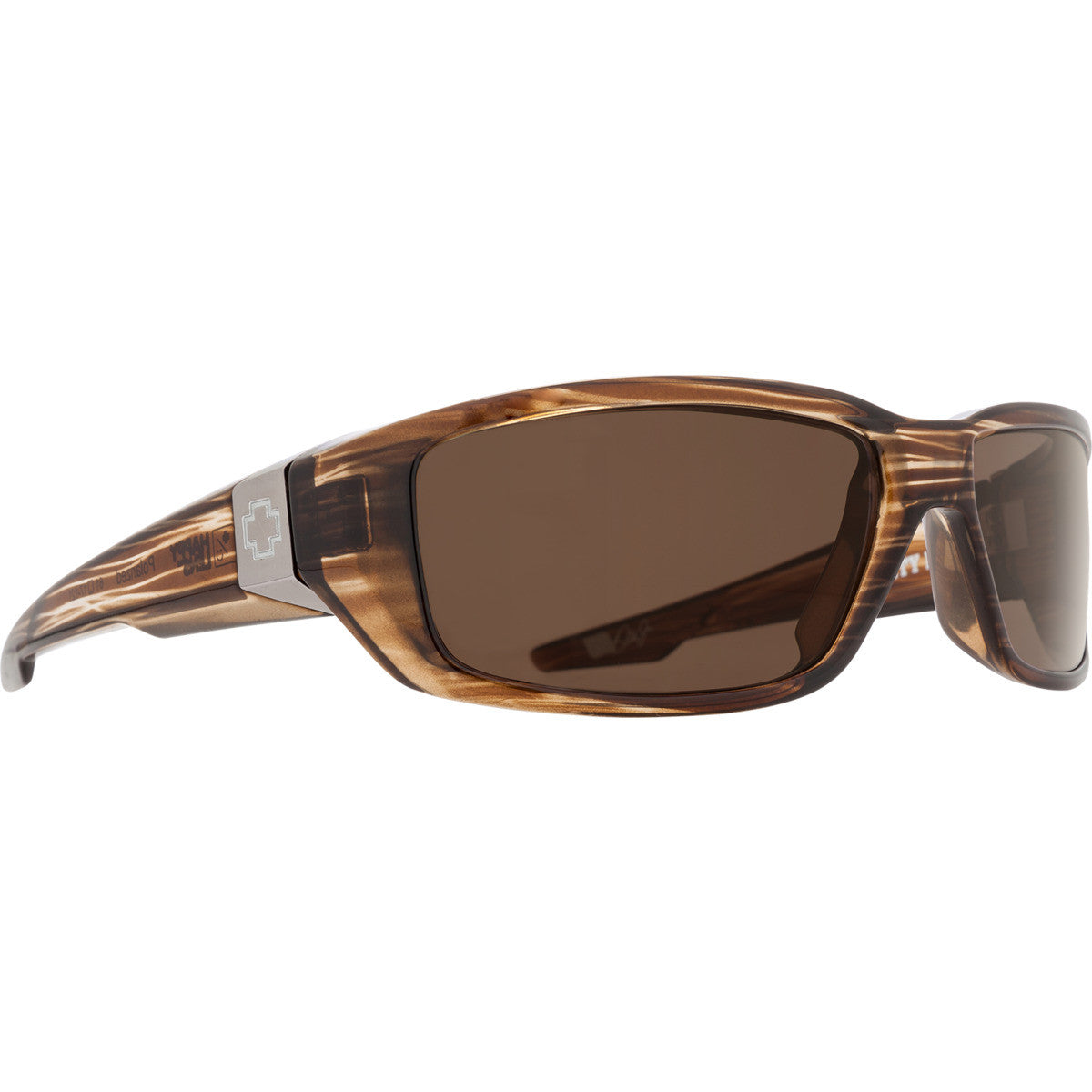 Spy Dirty Mo Sunglasses  Brown Stripe Tort 61-17-121 M-L 54-61