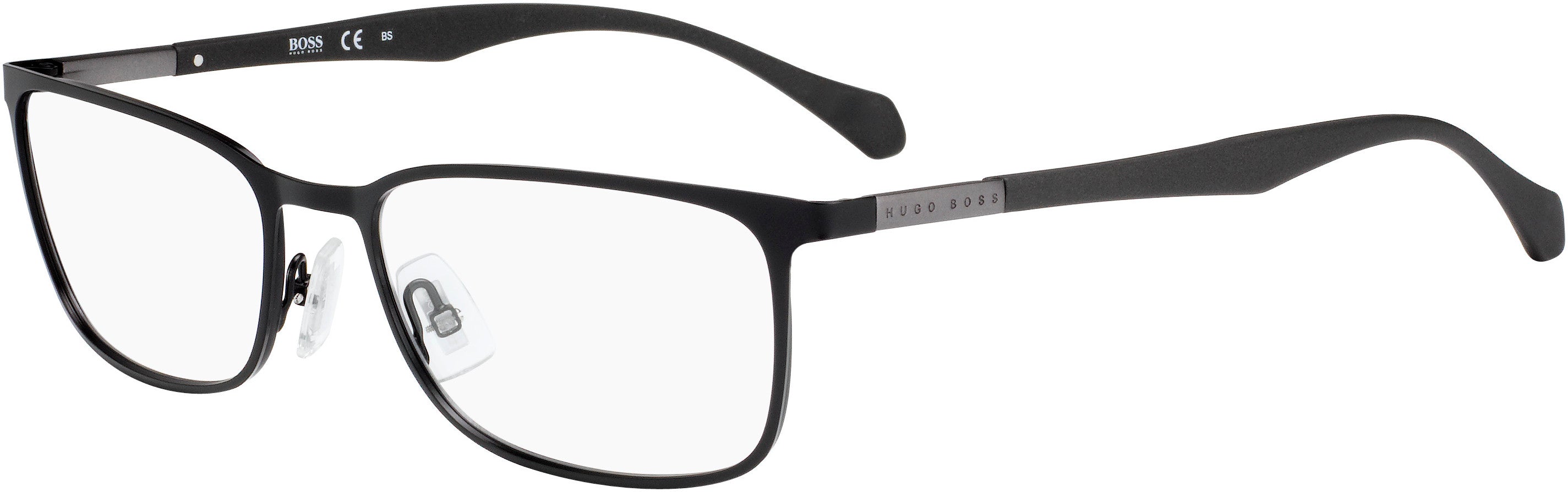 Boss (hub) Boss 0828 Rectangular Eyeglasses 0YZ2-0YZ2 Matte Black (00 Demo Lens)
