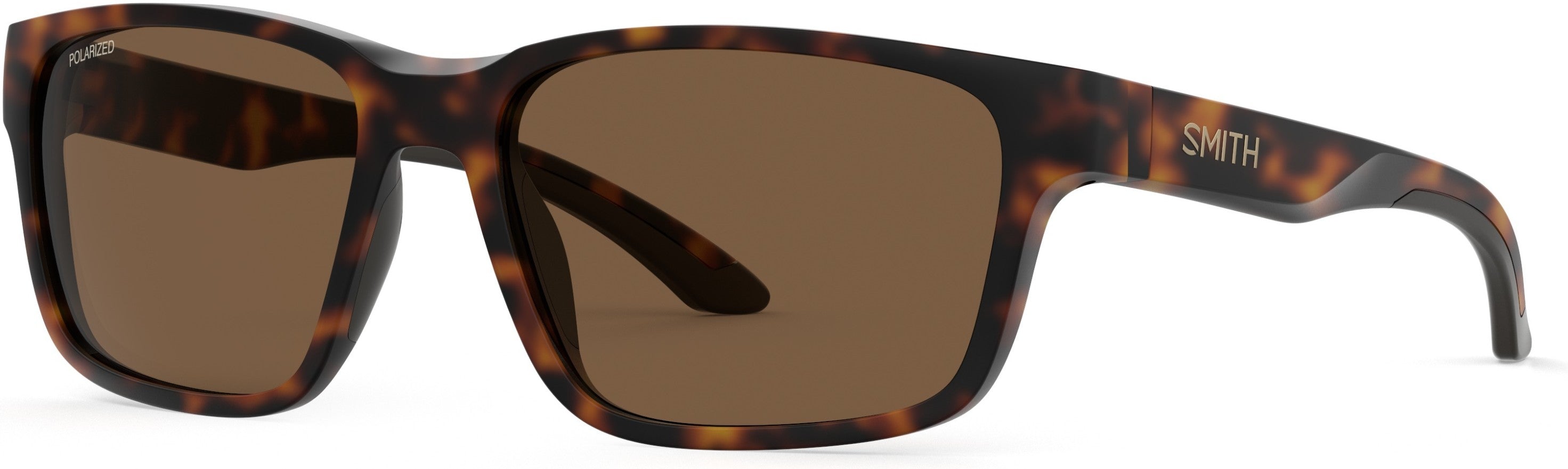 Smith Basecamp Rectangular Sunglasses 0086-0086 Dark Havana (SP Bronze Pz)
