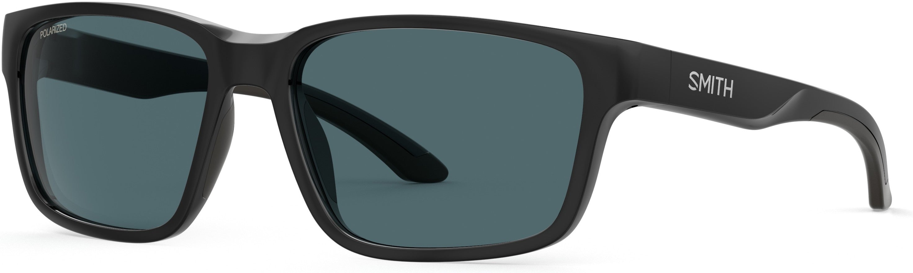 Smith Basecamp Rectangular Sunglasses 0807-0807 Black (M9 Gray Pz)