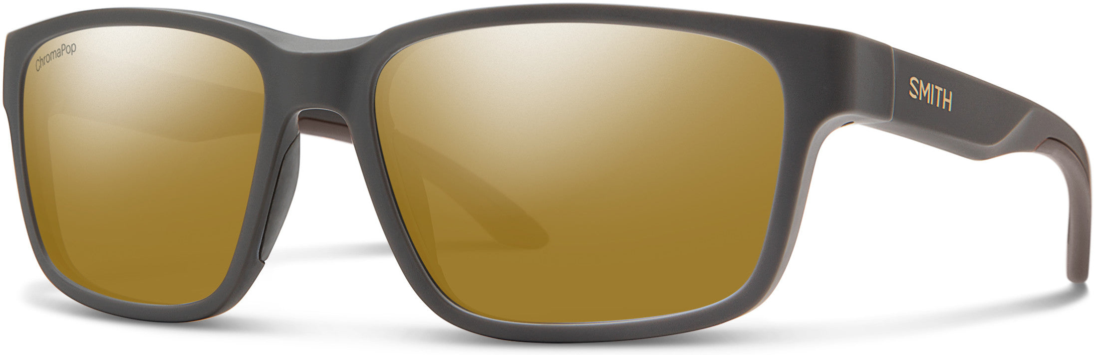 Smith Basecamp Rectangular Sunglasses 0FRE-0FRE Matte Gray (QE Bronze Sp CP Pz)