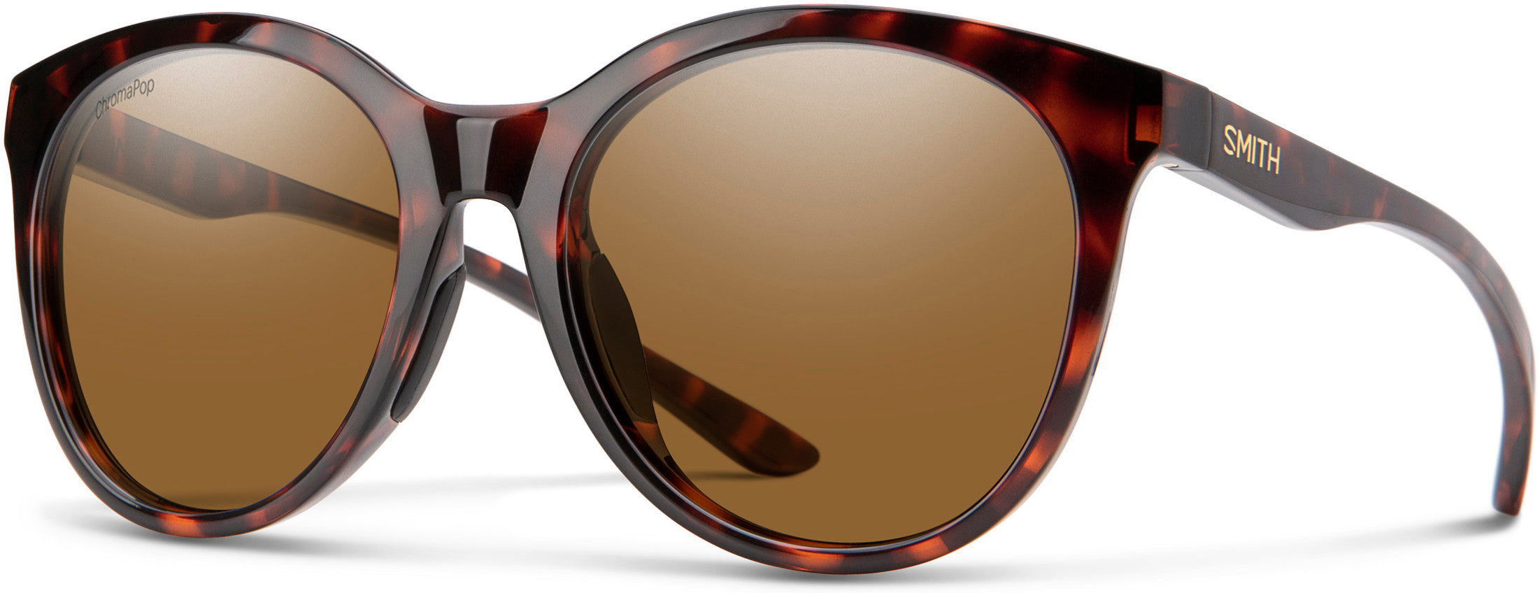 Smith Bayside Oval Modified Sunglasses 0086-0086 Dark Havana (L5 Brown CP Pz)