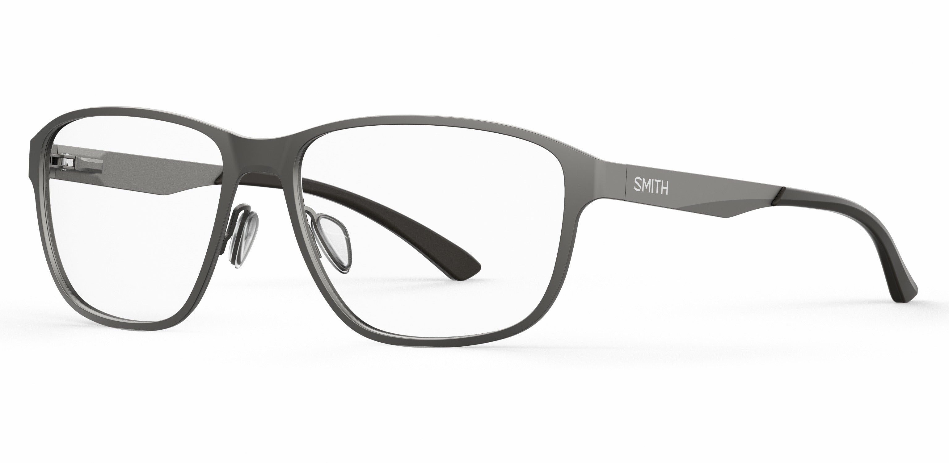 Smith Bullpen Rectangular Eyeglasses 0R80-0R80 Semi Matte Dark Ruthenium (00 Demo Lens)