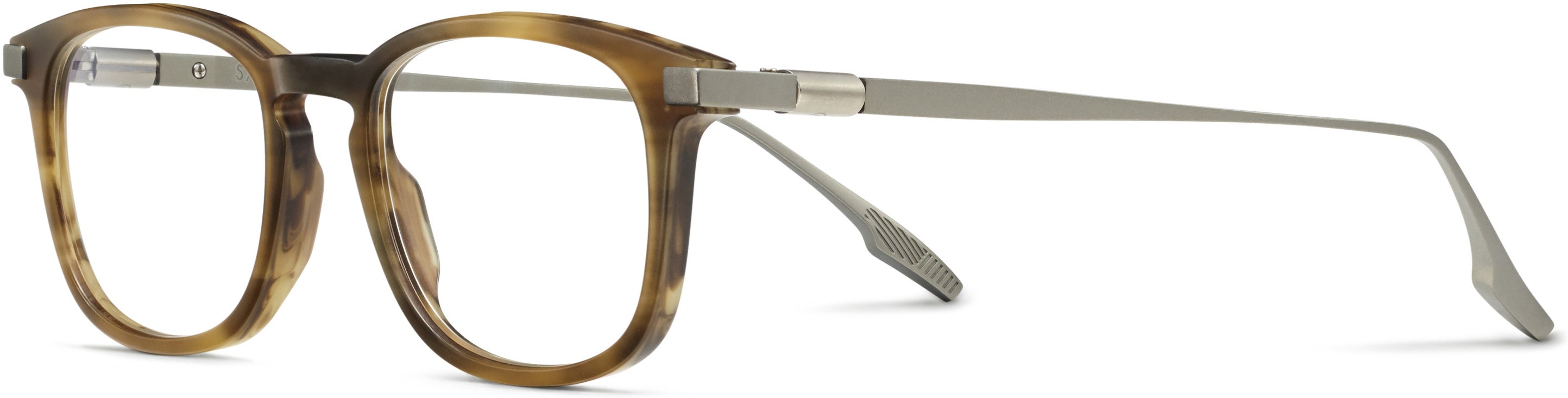Safilo 2.0 Calibro 01 Oval Modified Eyeglasses 0KVI-0KVI Striped Brown (00 Demo Lens)