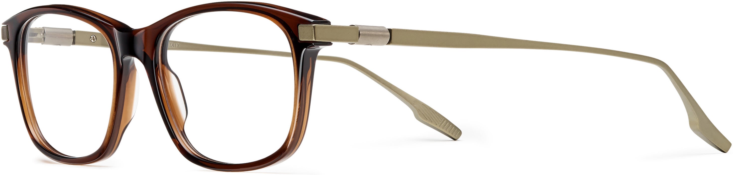 Safilo 2.0 Calibro 04 Rectangular Eyeglasses 0B4L-0B4L Hon Brown Crh (00 Demo Lens)