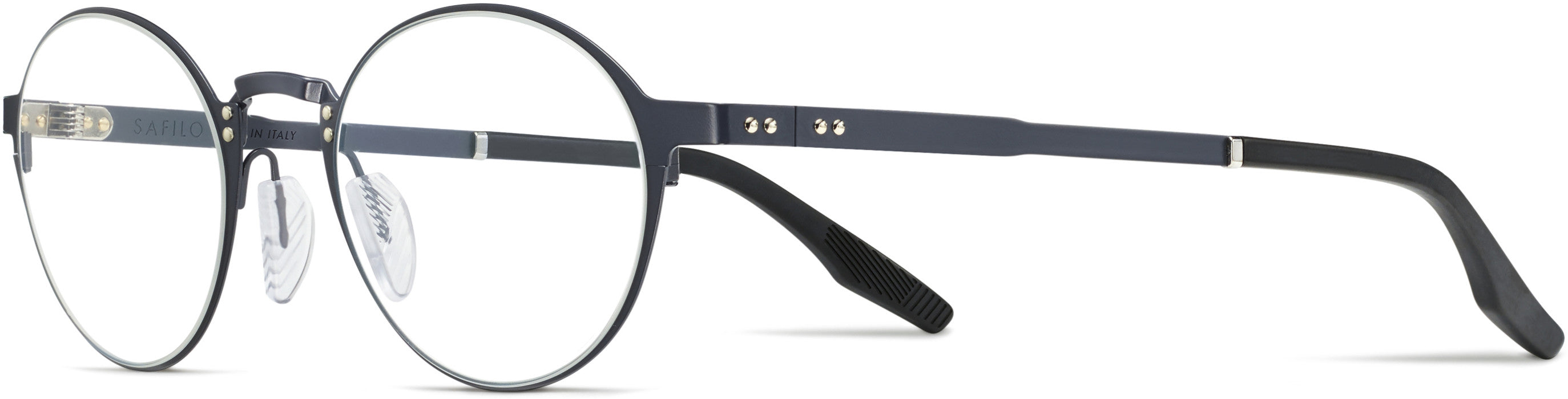Safilo 2.0 Canalino 02 Oval Modified Eyeglasses 0RCT-0RCT Matte Blue (00 Demo Lens)