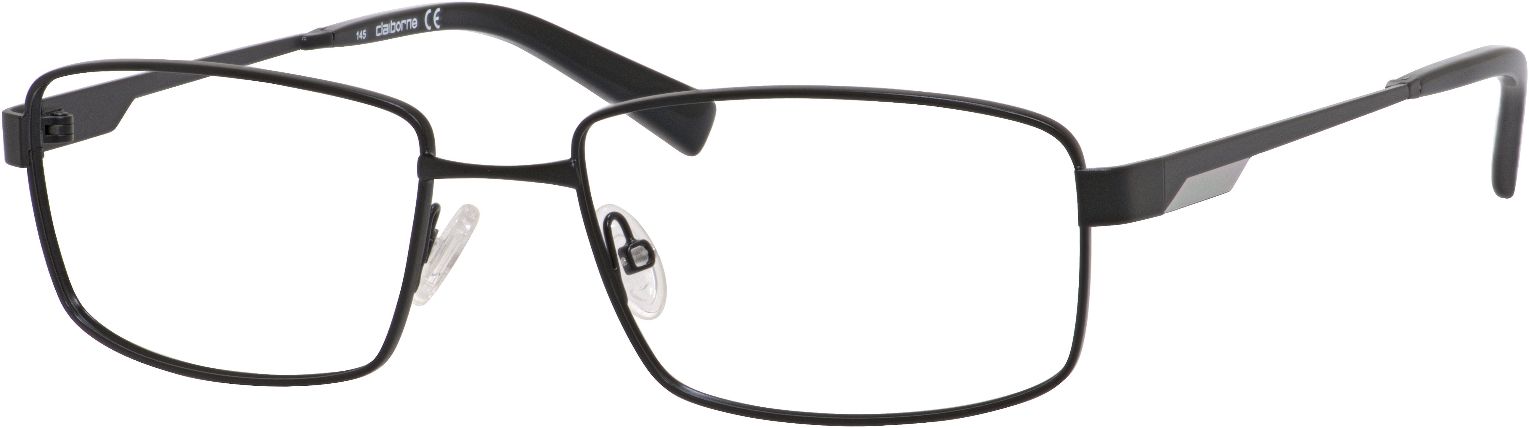 Claiborne 231XL Rectangular Eyeglasses 0003-0003 Matte Black (00 Demo Lens)