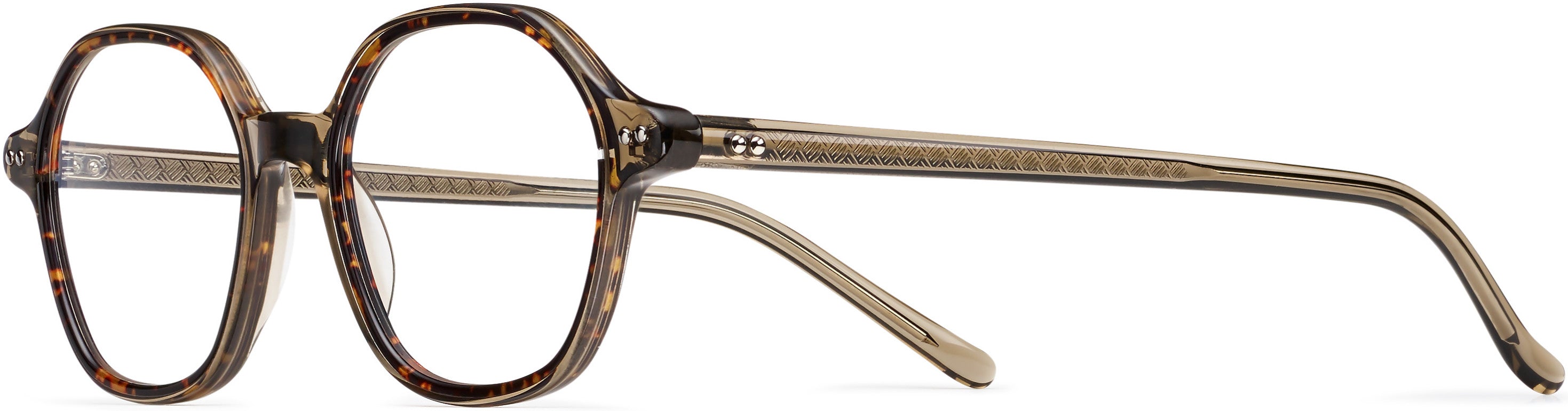 Safilo 2.0 Cerchio 01 Special Shape Eyeglasses 0XNZ-0XNZ Beige Havana (00 Demo Lens)