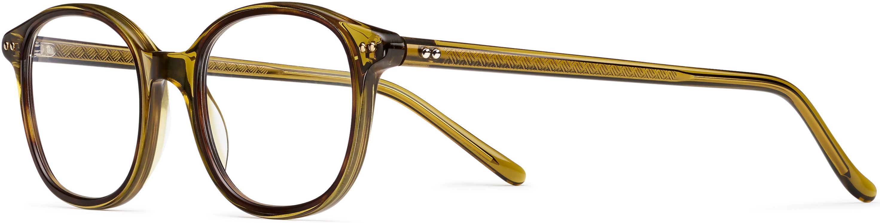 Safilo 2.0 Cerchio 02 Square Eyeglasses 01QA-01QA Olive Green Mus (00 Demo Lens)