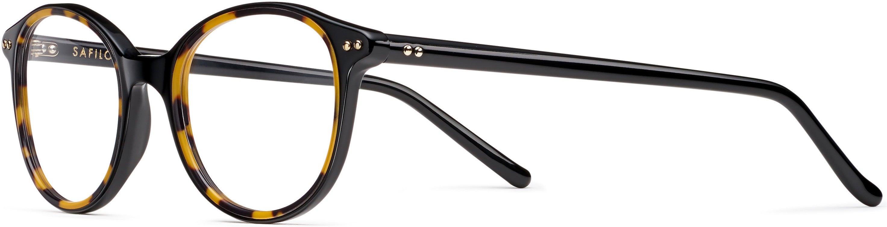 Safilo 2.0 Cerchio 02 Square Eyeglasses 0WR7-0WR7 Black Havana (00 Demo Lens)