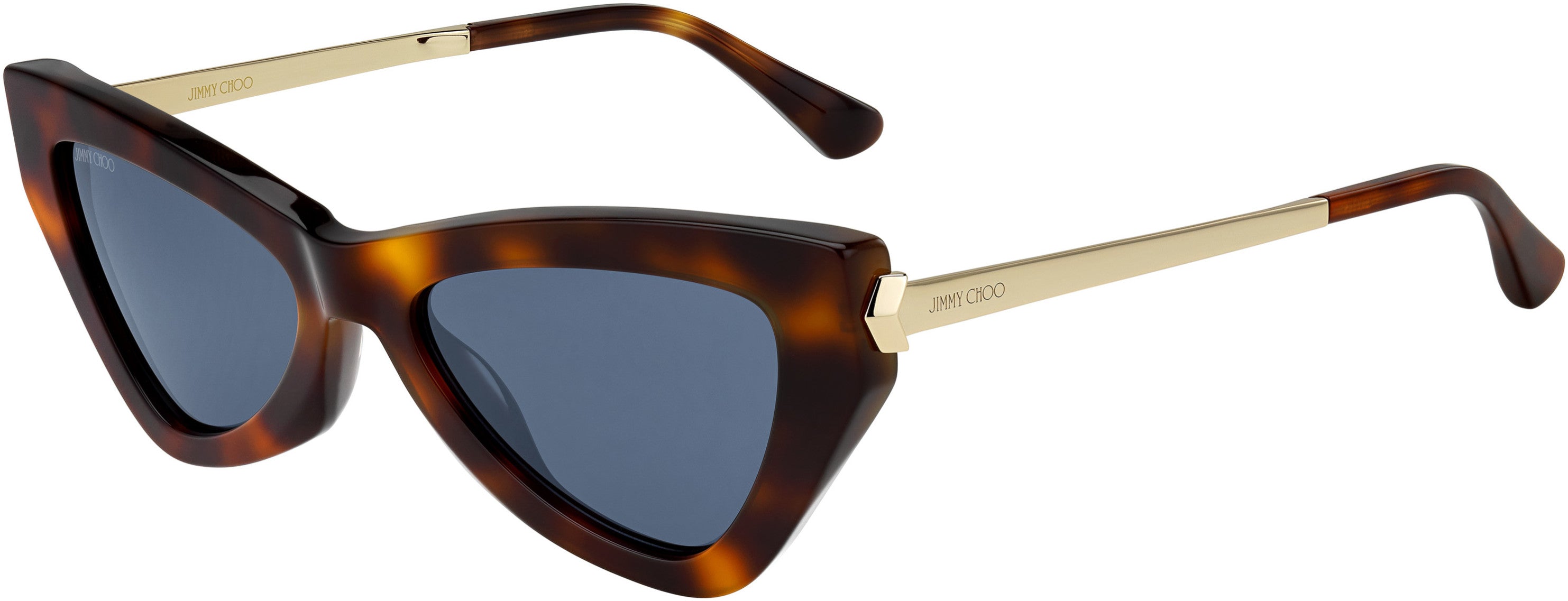 Jimmy Choo Donna/S Cat Eye/butterfly Sunglasses 0086-0086 Dark Havana (KU Blue)