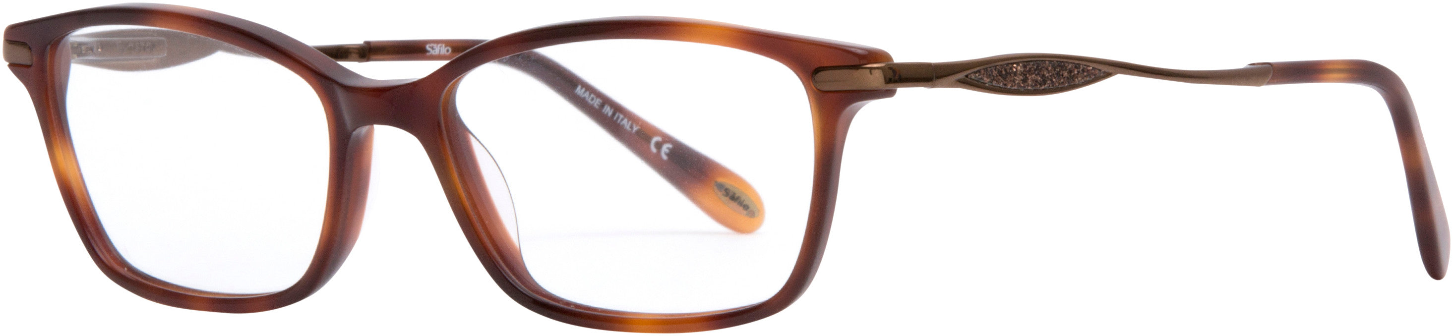 Emozioni 4051 Rectangular Eyeglasses 0SX7-0SX7 Light Havana (00 Demo Lens)