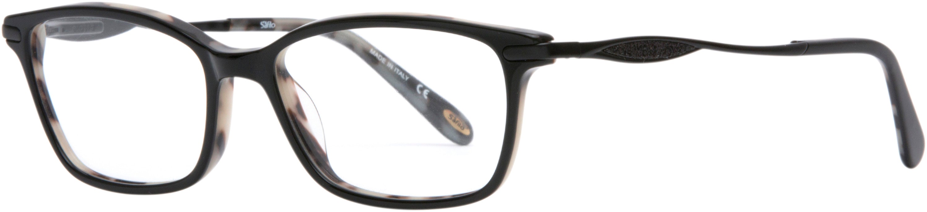 Emozioni 4051 Rectangular Eyeglasses 0TCB-0TCB White Bksptt (00 Demo Lens)
