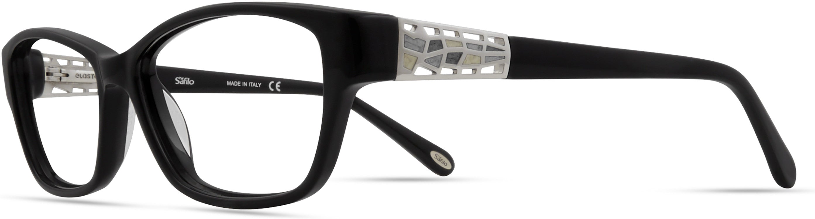 Emozioni 4053 Rectangular Eyeglasses 0807-0807 Black (00 Demo Lens)
