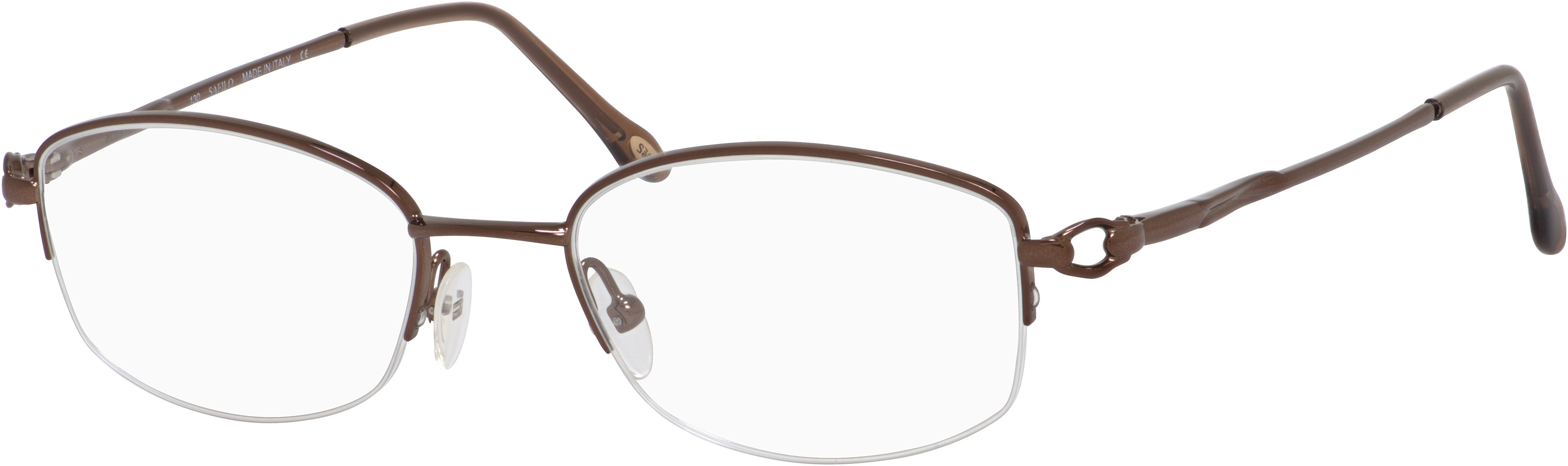 Emozioni 4321/N Oval Modified Eyeglasses 0NBR-0NBR Brown (00 Demo Lens)