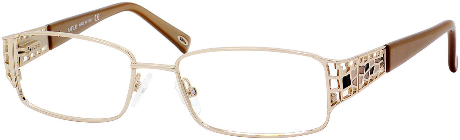 Emozioni 4342 Rectangular Eyeglasses 0JTE-0JTE Gold (00 Demo Lens)