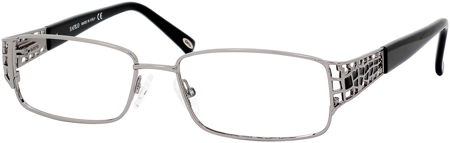 Emozioni 4342 Rectangular Eyeglasses 0JVB-0JVB Ruthenium (00 Demo Lens)