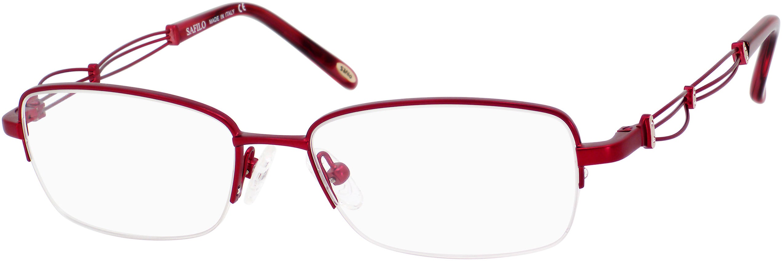 Emozioni 4351 Rectangular Eyeglasses 0FH7-0FH7 Berry (00 Demo Lens)