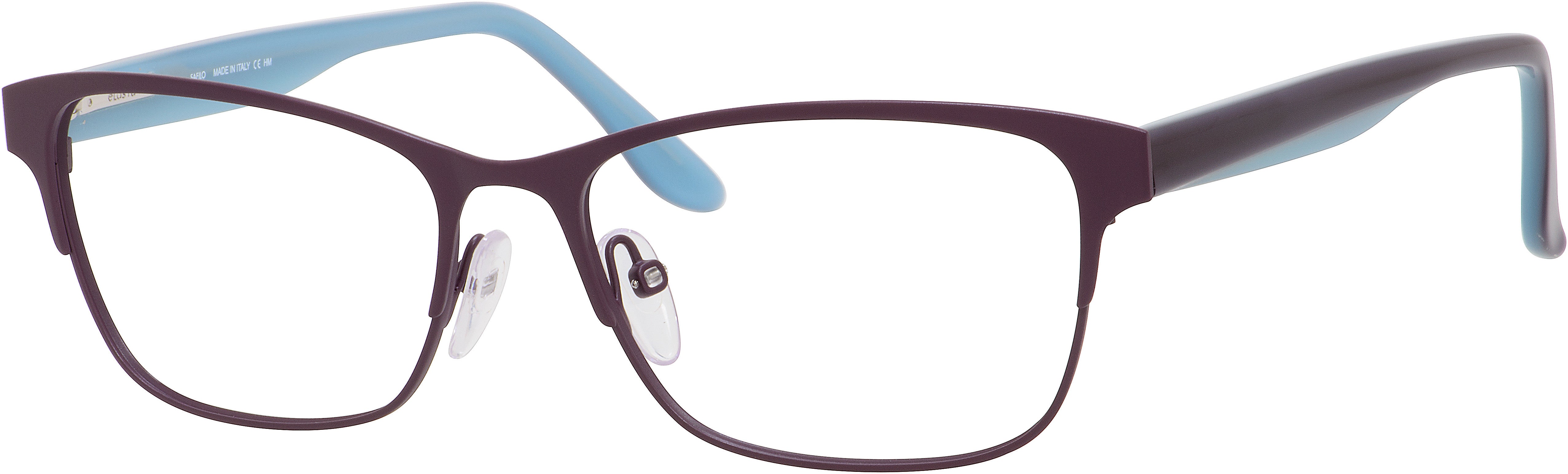 Emozioni 4371 Rectangular Eyeglasses 065Y-065Y Purple Aqua (00 Demo Lens)
