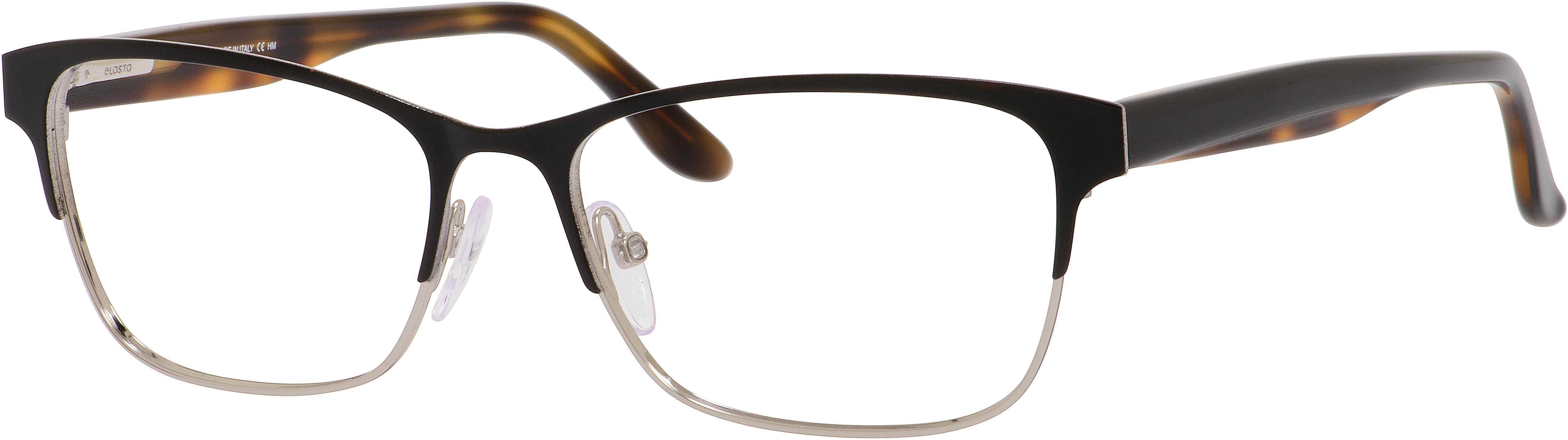 Emozioni 4371 Rectangular Eyeglasses 0WR7-0WR7 Black Havana (00 Demo Lens)