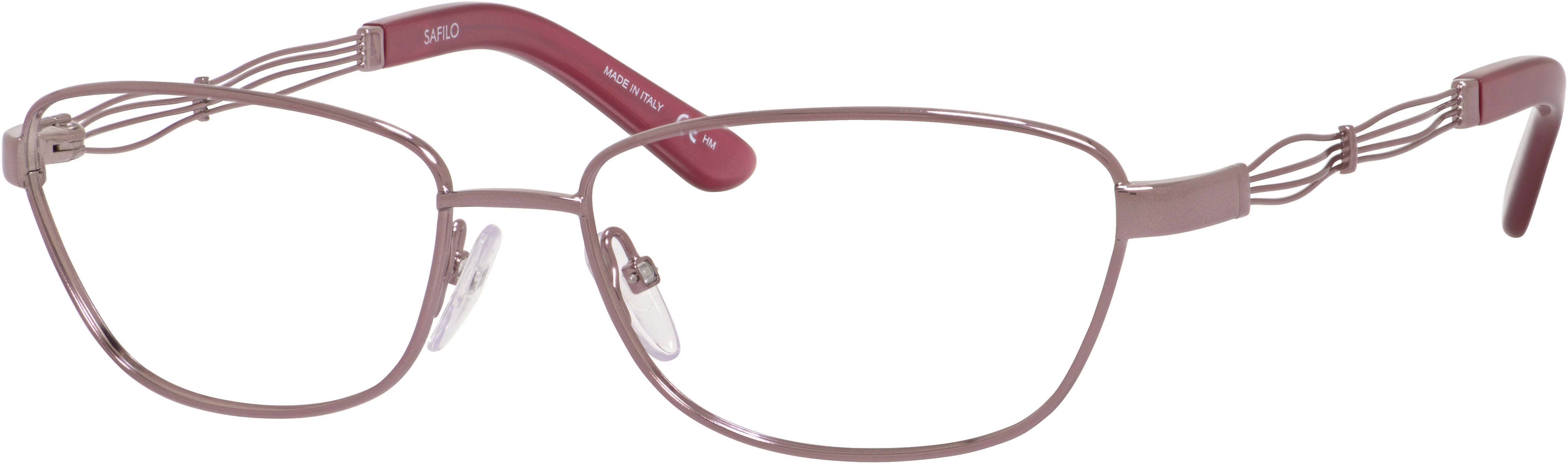 Emozioni 4372 Rectangular Eyeglasses 035J-035J Pink (00 Demo Lens)