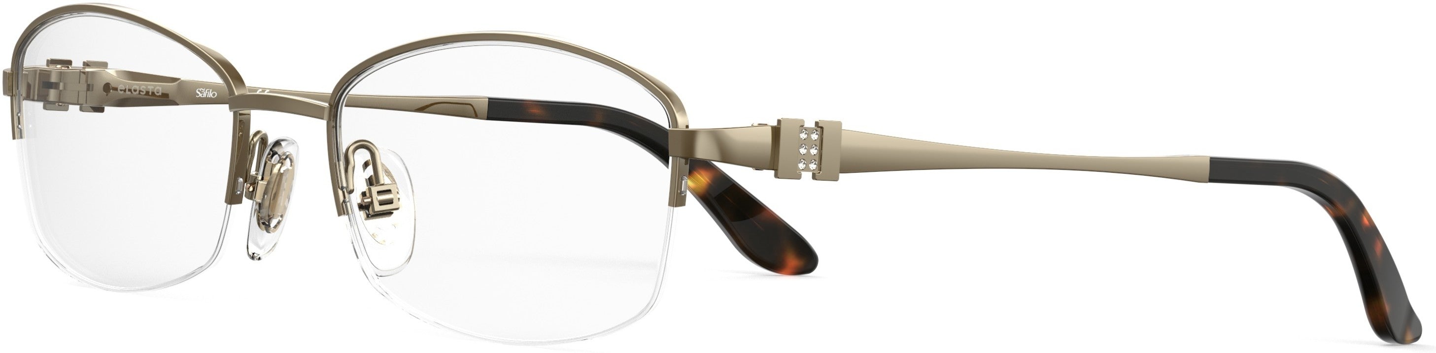 Emozioni 4375/N Rectangular Eyeglasses 0WR9-0WR9 Brown Havana (00 Demo Lens)