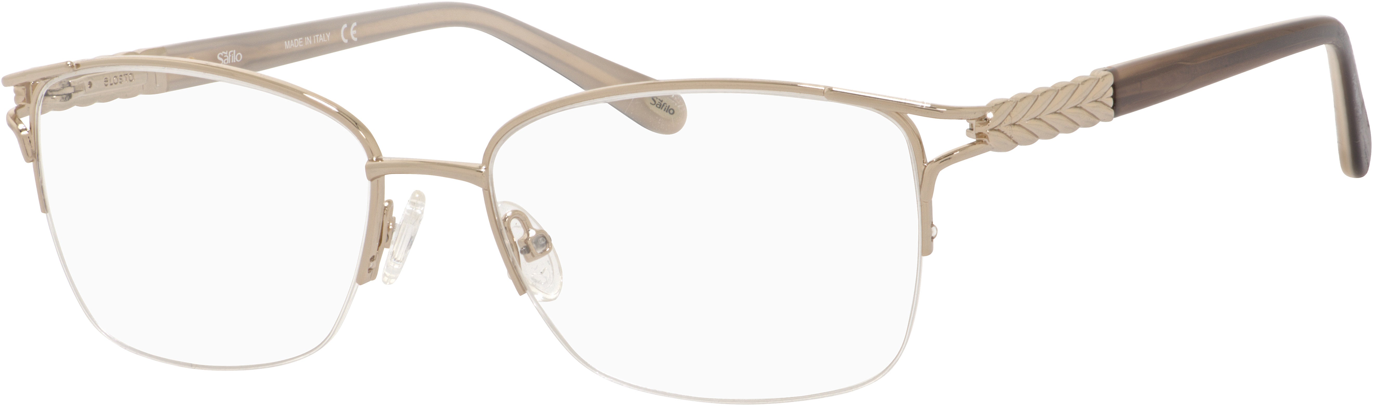 Emozioni 4377 Cat Eye/butterfly Eyeglasses 03YG-03YG Lgh Gold (00 Demo Lens)