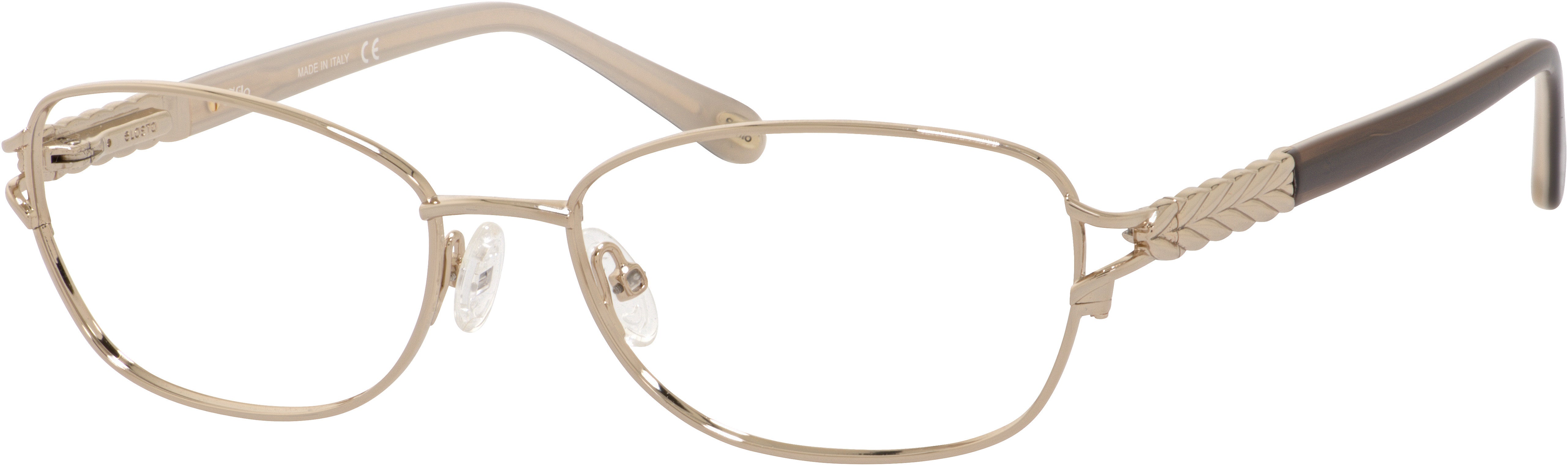 Emozioni 4378 Rectangular Eyeglasses 03YG-03YG Lgh Gold (00 Demo Lens)