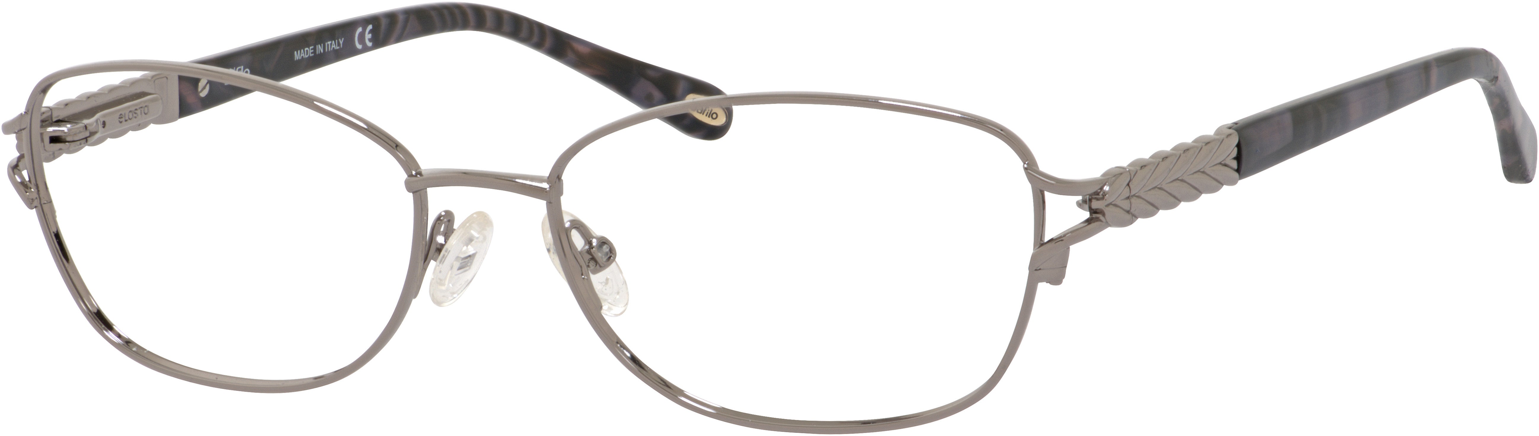 Emozioni 4378 Rectangular Eyeglasses 06LB-06LB Ruthenium (00 Demo Lens)