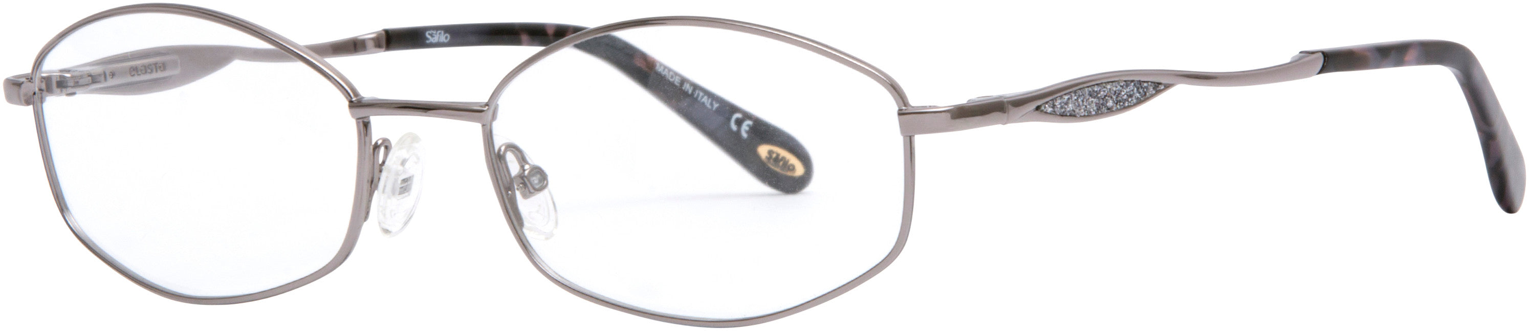 Emozioni 4383 Oval Modified Eyeglasses 06LB-06LB Ruthenium (00 Demo Lens)