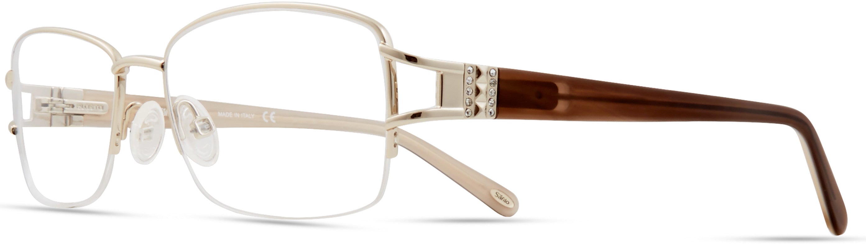Emozioni 4388 Cat Eye/butterfly Eyeglasses 03YG-03YG Lgh Gold (00 Demo Lens)