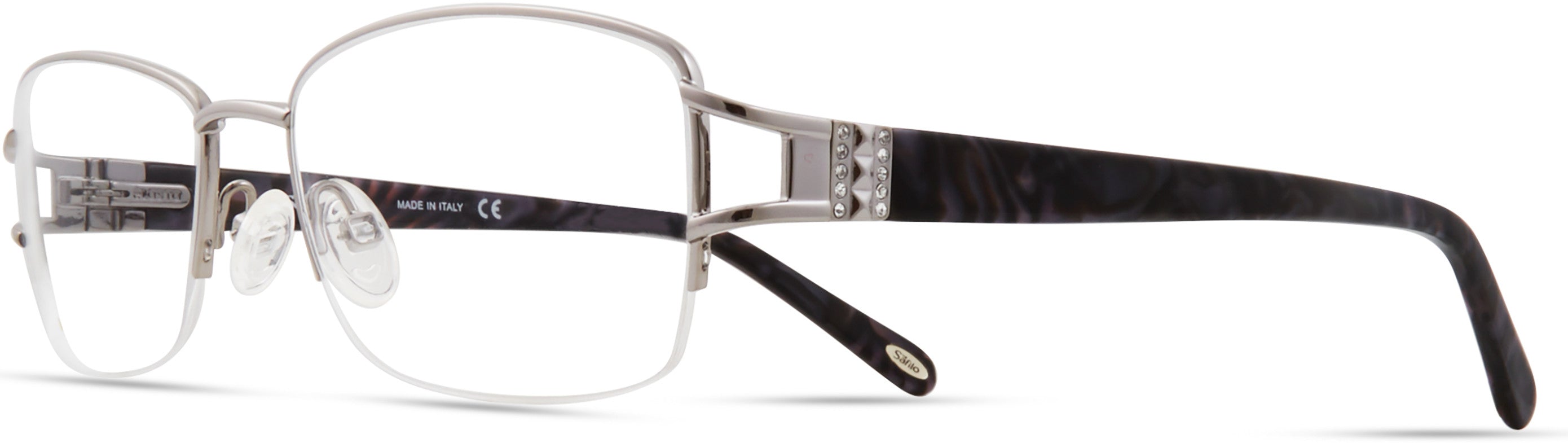 Emozioni 4388 Cat Eye/butterfly Eyeglasses 06LB-06LB Ruthenium (00 Demo Lens)